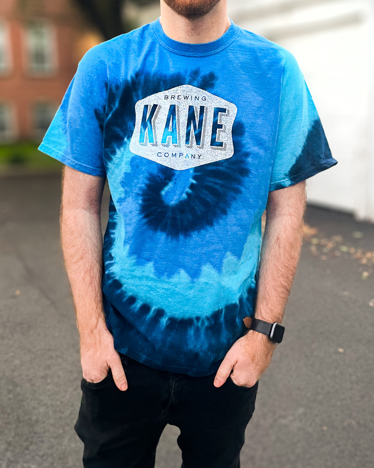 Icon Logo Tie Dye Tee - Blue Burst