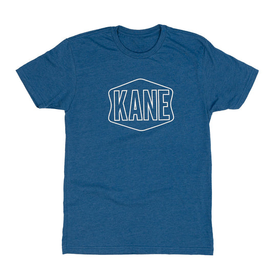 Outline Logo Tee - Heather Cool Blue