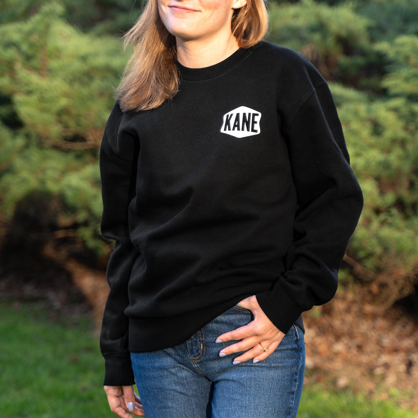 Stamp Logo Crewneck - Black