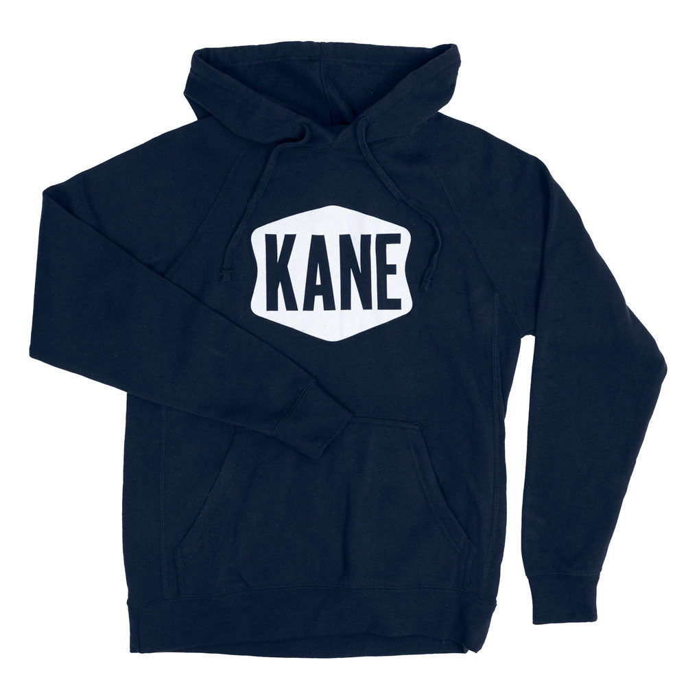 Stamp Logo Pullover Hoodie - Navy