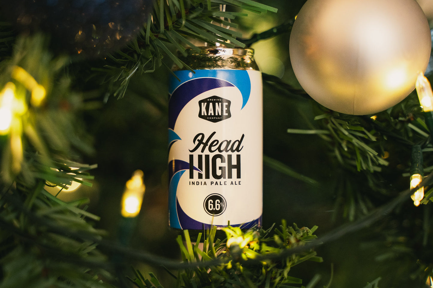 Kane Head High Can Glass Ornament