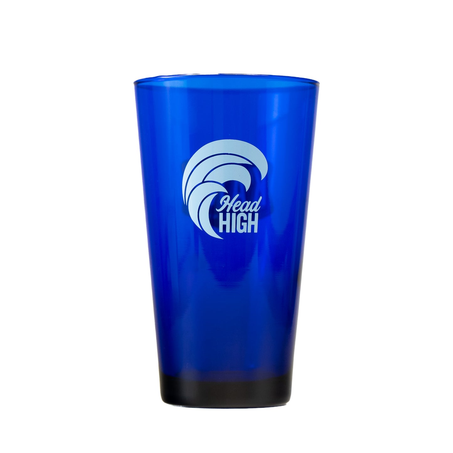 Head High Cobalt Blue Pint Glass