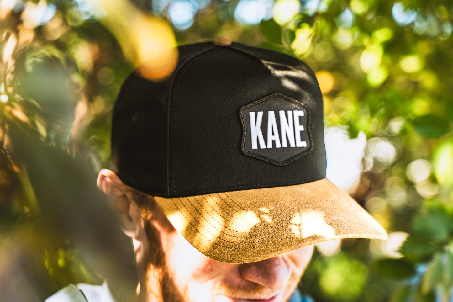 Stamp Logo Patch 5 Panel Vintage Cotton & Suede Hat