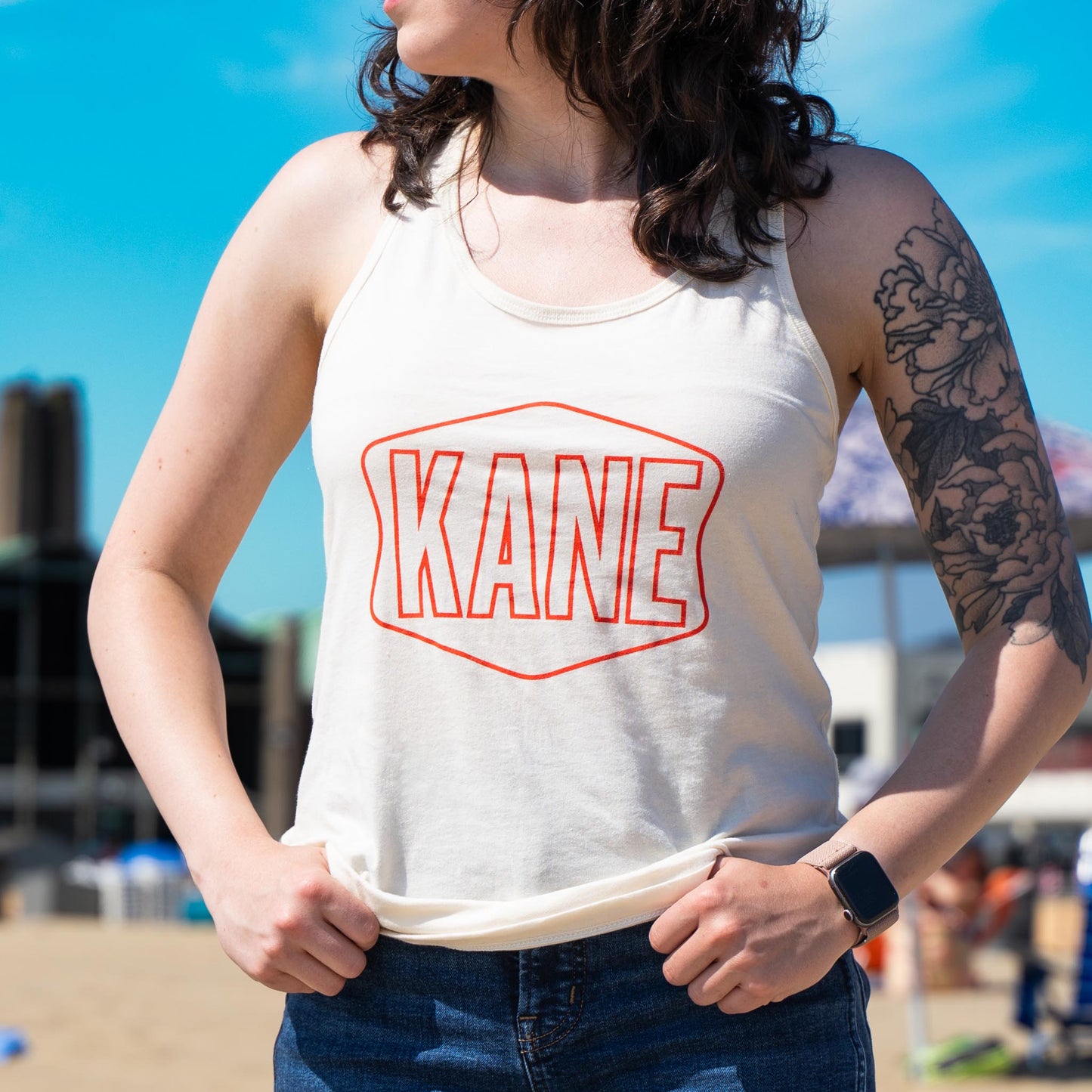 Outline Logo Womens Tank Top